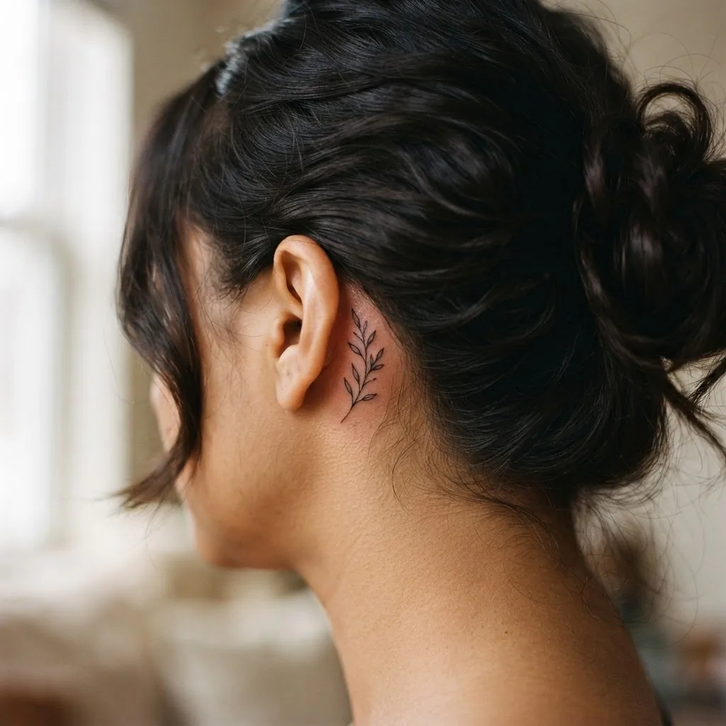 Behind the Ear Tattoos: Pain, Placement, and Perfect Size